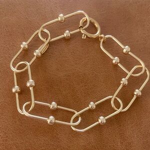 Anthropologie Elegant Gold Chain Bracelet